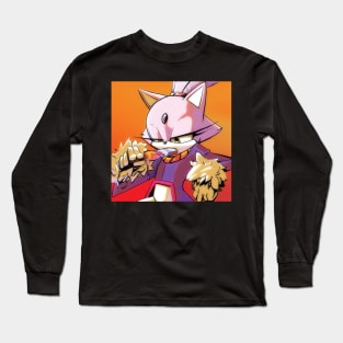 Blaze The Cat popsicle Long Sleeve T-Shirt